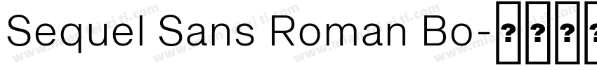 Sequel Sans Roman Bo字体转换